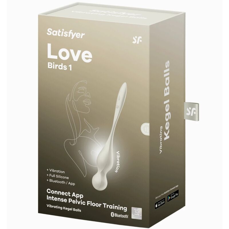 SATISFYER - BALLES VIBRANTES DE KEGEL LOVE BIRDS BLANCHES SATISFYER BALLS