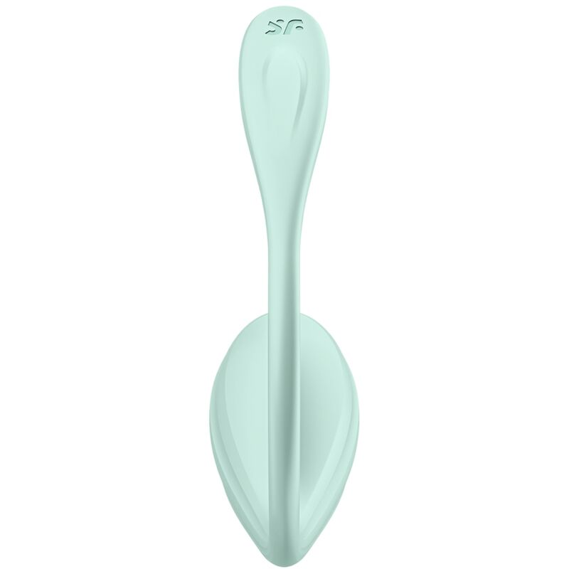 SATISFYER - APPLICATION GRATUITE STIMULATEUR DE POINT G PÉTALE LISSE VERT D'EAU SATISFYER PARTNER
