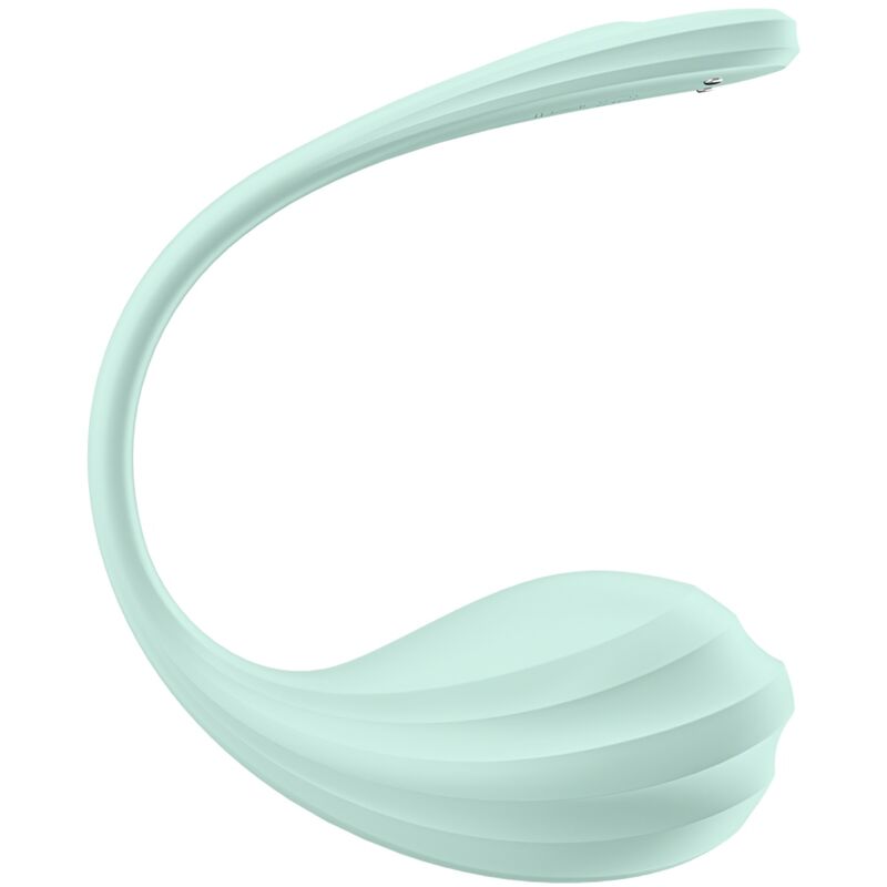SATISFYER - APPLICATION GRATUITE STIMULATEUR DE POINT G PÉTALE LISSE VERT D'EAU SATISFYER PARTNER