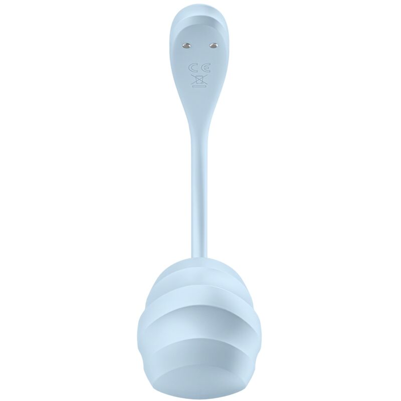 SATISFYER - APPLICATION GRATUITE STIMULATEUR DE POINT G PÉTALE LISSE BLEU CIEL SATISFYER PARTNER