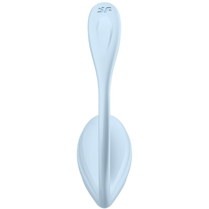 SATISFYER - APPLICATION GRATUITE STIMULATEUR DE POINT G PÉTALE LISSE BLEU CIEL SATISFYER PARTNER