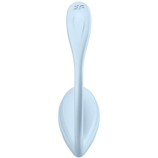 SATISFYER - APPLICATION GRATUITE STIMULATEUR DE POINT G PÉTALE LISSE BLEU CIEL SATISFYER PARTNER