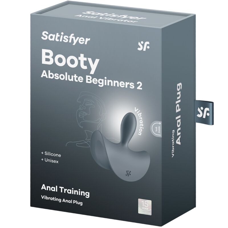 SATISFYER - BOOTY ABSOLUTE BEGINNERS 2 VIBRATEUR ANAL PLUG UNISEXE NOIR SATISFYER PLUGS