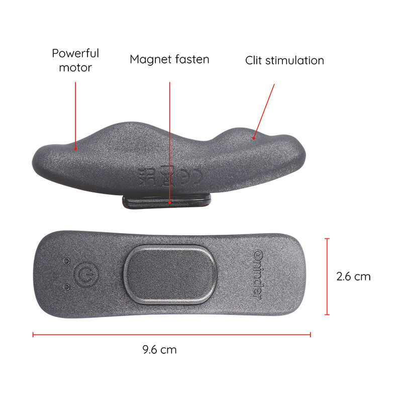 ONINDER - VIBRATEUR RECHARGEABLE MANILA PANTY 9 VITESSES 9,6 CM X 2,6 CM - APPLICATION GRATUITE ONINDER