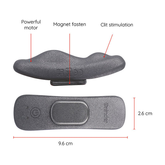 ONINDER - VIBRATEUR RECHARGEABLE MANILA PANTY 9 VITESSES 9,6 CM X 2,6 CM - APPLICATION GRATUITE ONINDER