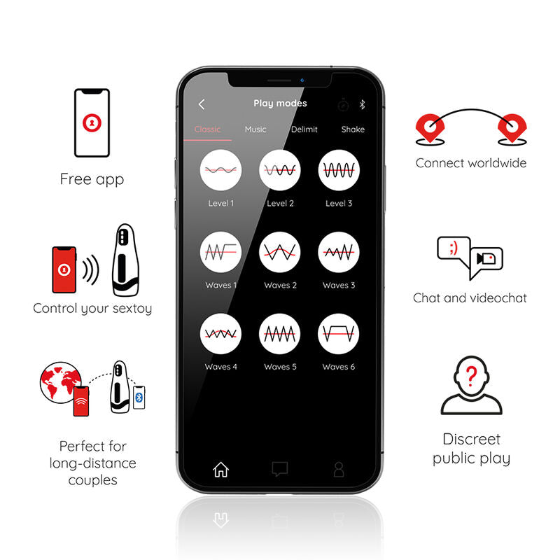 ONINDER - MASTURBATEUR RECHARGEABLE POUR HOMME SEOUL 10 VITESSES - APPLICATION GRATUITE ONINDER