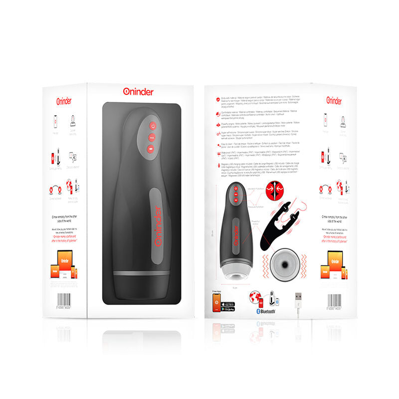 ONINDER - MASTURBATEUR RECHARGEABLE POUR HOMME SEOUL 10 VITESSES - APPLICATION GRATUITE ONINDER