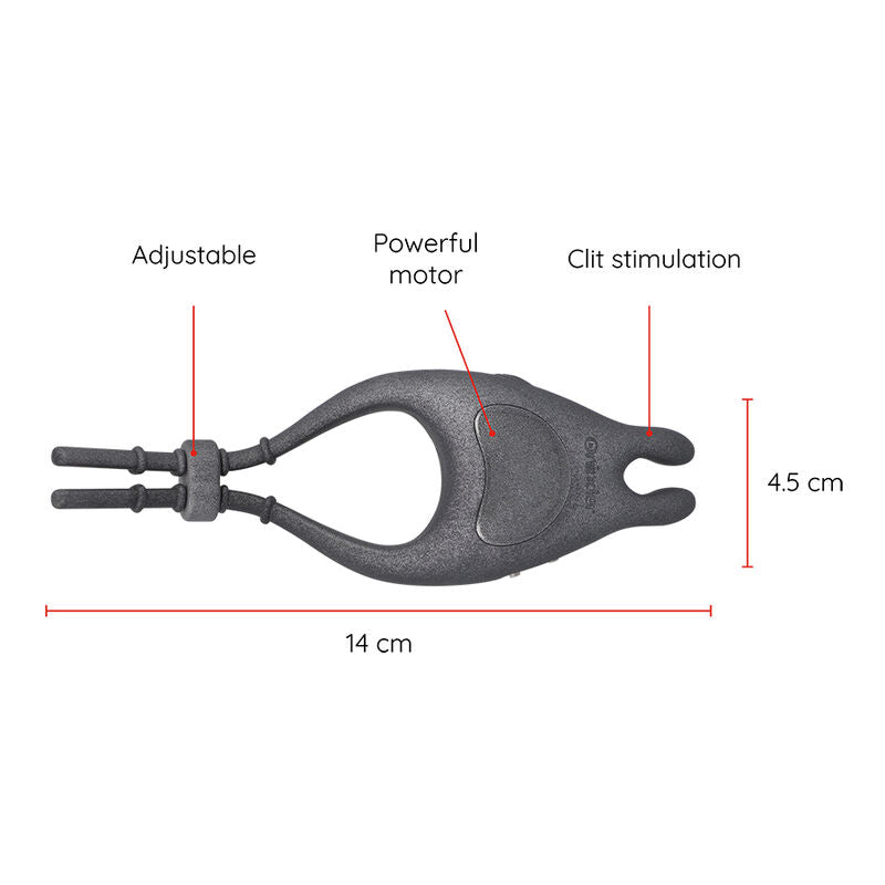 ONINDER - ANNEAU VIBRATEUR RÉGLABLE RECHARGEABLE PAMPA AVEC STIMULATEUR DE CLITORIS 10 VITESSES - APPLICATION GRATUITE ONINDER