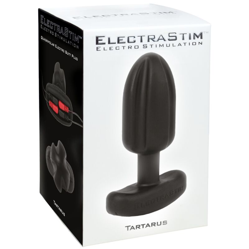 ELECTRASTIM - PLUG ANAL TARTARE QUADRIPOLAR SILICONE NOIR ELECTRASTIM