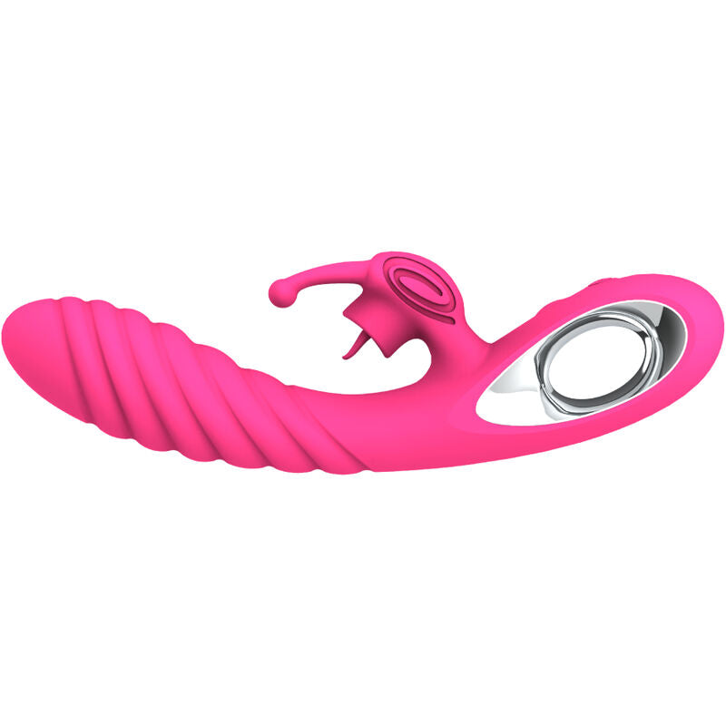 ARMONY - VIBRATEUR VICKY RABBIT AVEC LANGUE  ANNEAU DE TIRAGE FUCHSIA ARMONY VIBRATORS