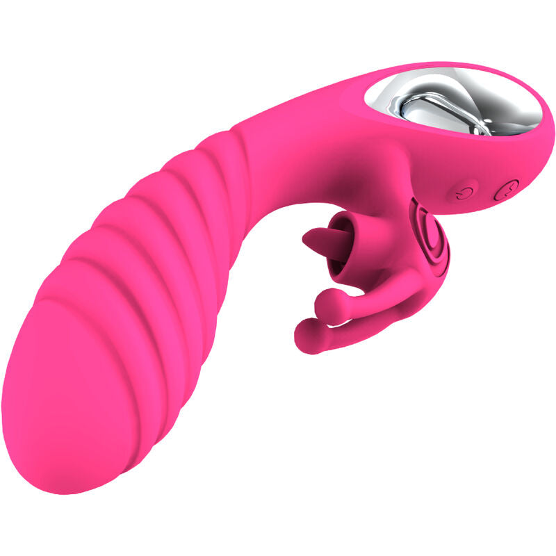 ARMONY - VIBRATEUR VICKY RABBIT AVEC LANGUE  ANNEAU DE TIRAGE FUCHSIA ARMONY VIBRATORS
