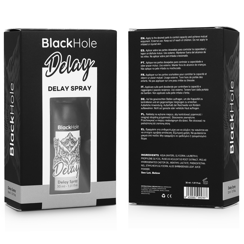 BLACK HOLE - SPRAY RETARDATEUR STUDY FORTE 30 ML BLACK HOLE
