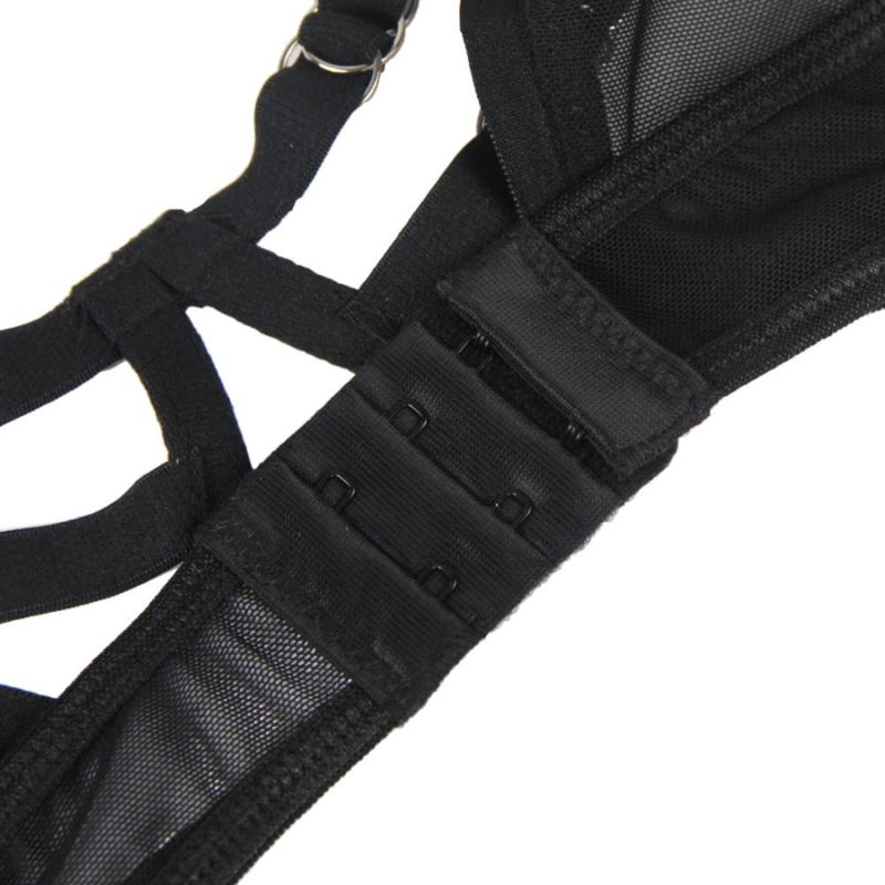 SUBBLIME - ENSEMBLE DEUX PIÈCES DE SOUTIEN-GORGE TRANSPARENT ET BANDES S/M SUBBLIME SETS