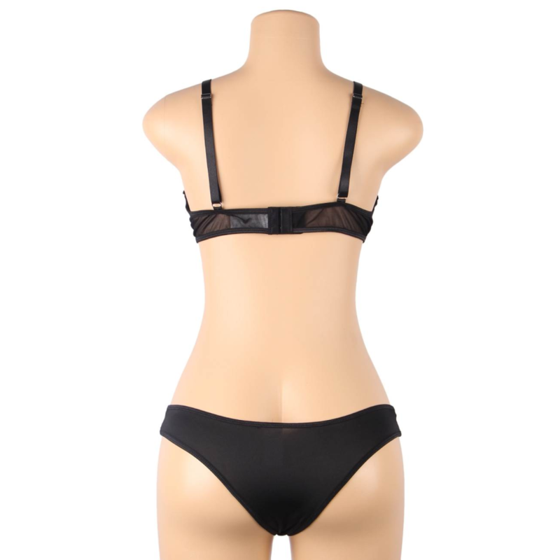 SUBBLIME - ENSEMBLE DEUX PIÈCES DE SOUTIEN-GORGE TRANSPARENT ET BANDES S/M SUBBLIME SETS