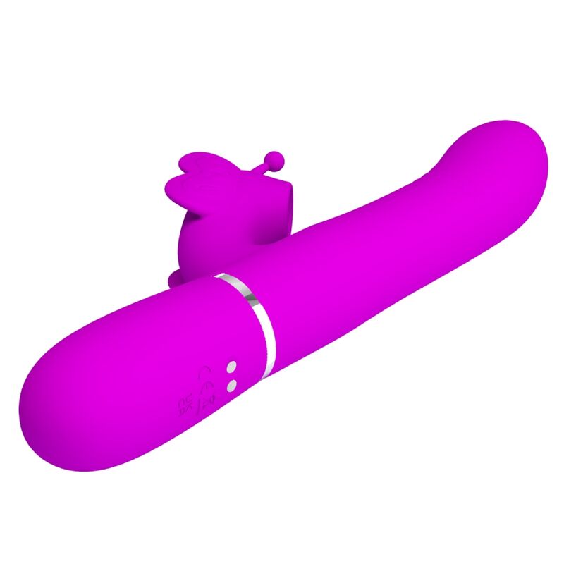 PRETTY LOVE - VIBRATEUR MULTIFONCTION LAPIN 4 EN 1 PAPILLON FUCHSIA PRETTY LOVE FLIRTATION