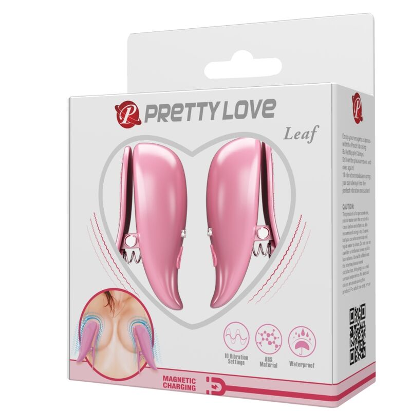 PRETTY LOVE - LEAF PINCES À TÉTON VIBRANT ROSE PRETTY LOVE FLIRTATION