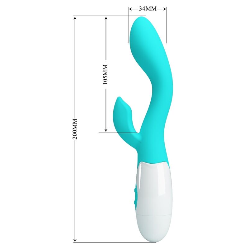PRETTY LOVE - VIBRATEUR BRIGHTY G-SPOT VERT AQUA PRETTY LOVE FLIRTATION