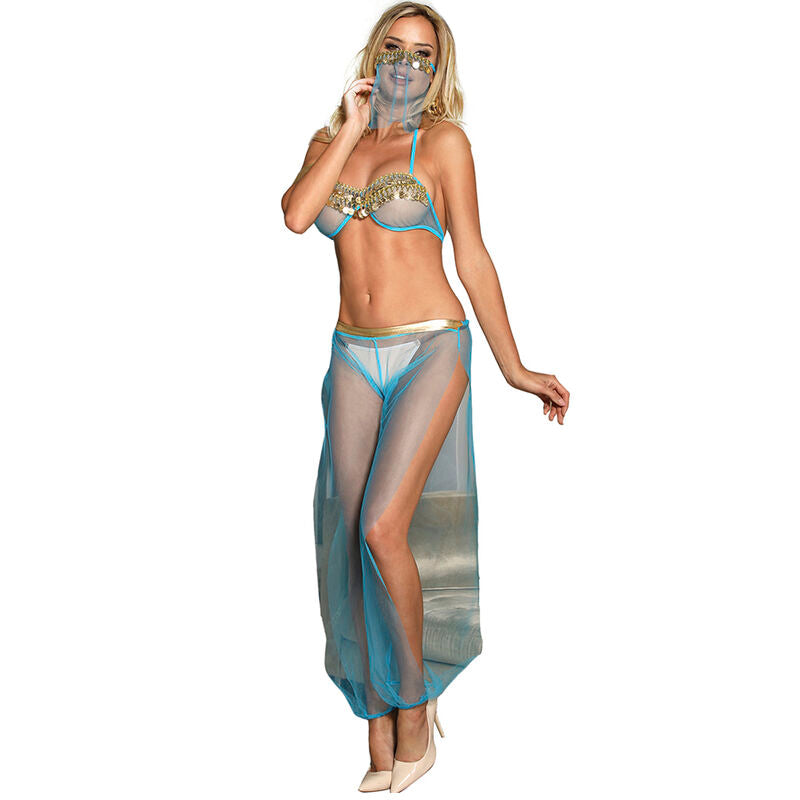 SUBBLIME - ENSEMBLE LINGERIE BLEU STYLE INDIEN S/M SUBBLIME SETS