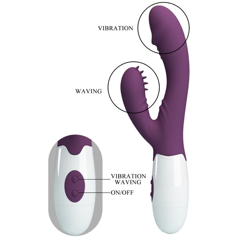 PRETTY LOVE - ANDRE VIBRATEUR RABBIT & STIMULATEUR DE POINT G VIOLET PRETTY LOVE FLIRTATION