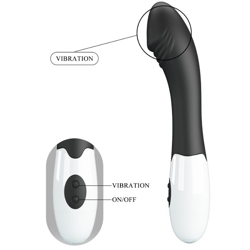 PRETTY LOVE - ELEMENTAL VIBRATEUR POINT G 30 MODES NOIR PRETTY LOVE FLIRTATION