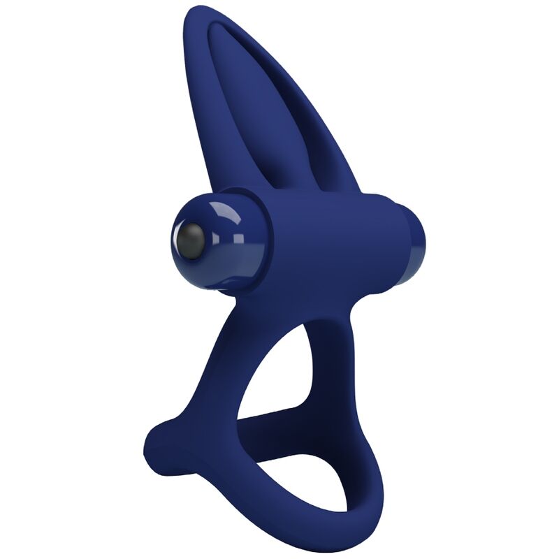 PRETTY LOVE - MAT DOUBLE ANNEAU AVEC VIBRATION & STIMULATEUR BLEU PRETTY LOVE MALE