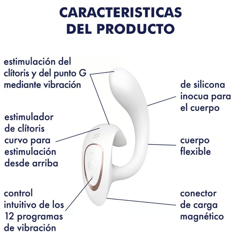 SATISFYER - G FOR GODDESS 1 VIBRATEUR LAPIN BLANC SATISFYER VIBRATOR