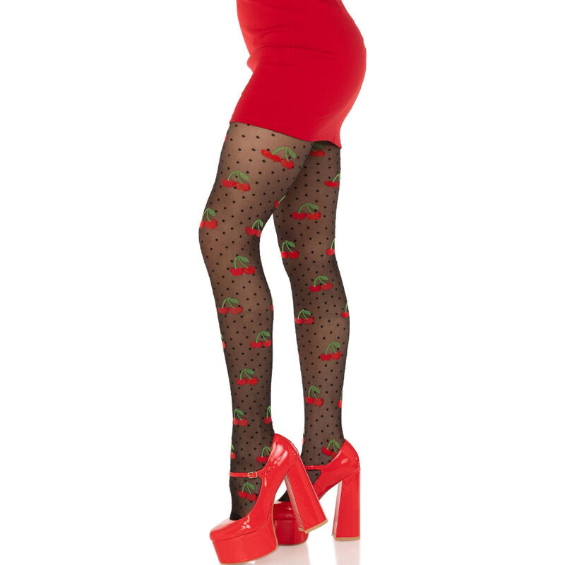 LEG AVENUE - BAS TAUPES CERISE NOIRE LEG AVENUE HOSIERY