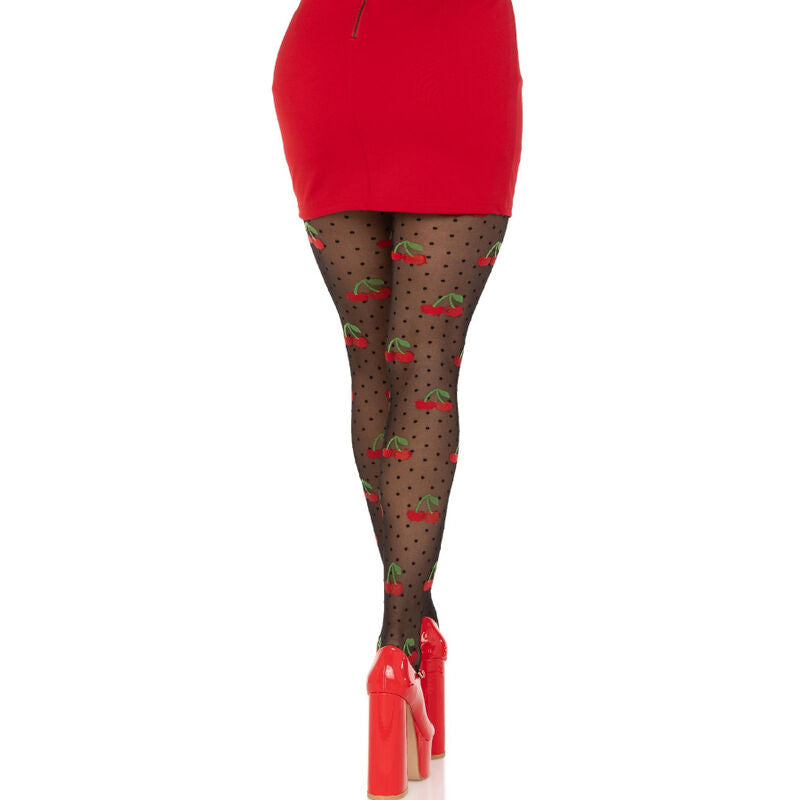 LEG AVENUE - BAS TAUPES CERISE NOIRE LEG AVENUE HOSIERY