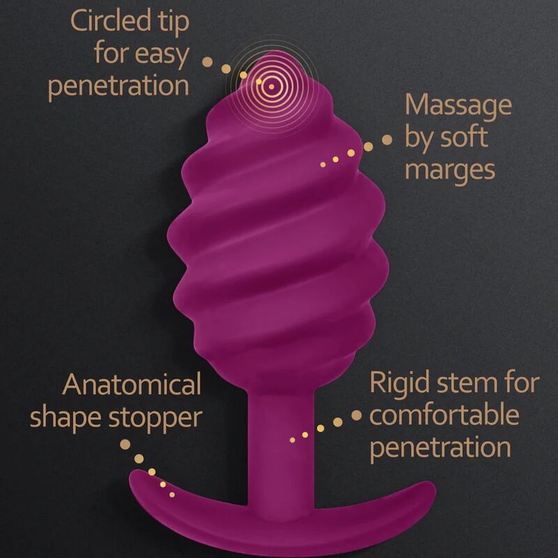 G-VIBE - GPLUG TWIST 2 PLUG ANAL VIOLET G-VIBE