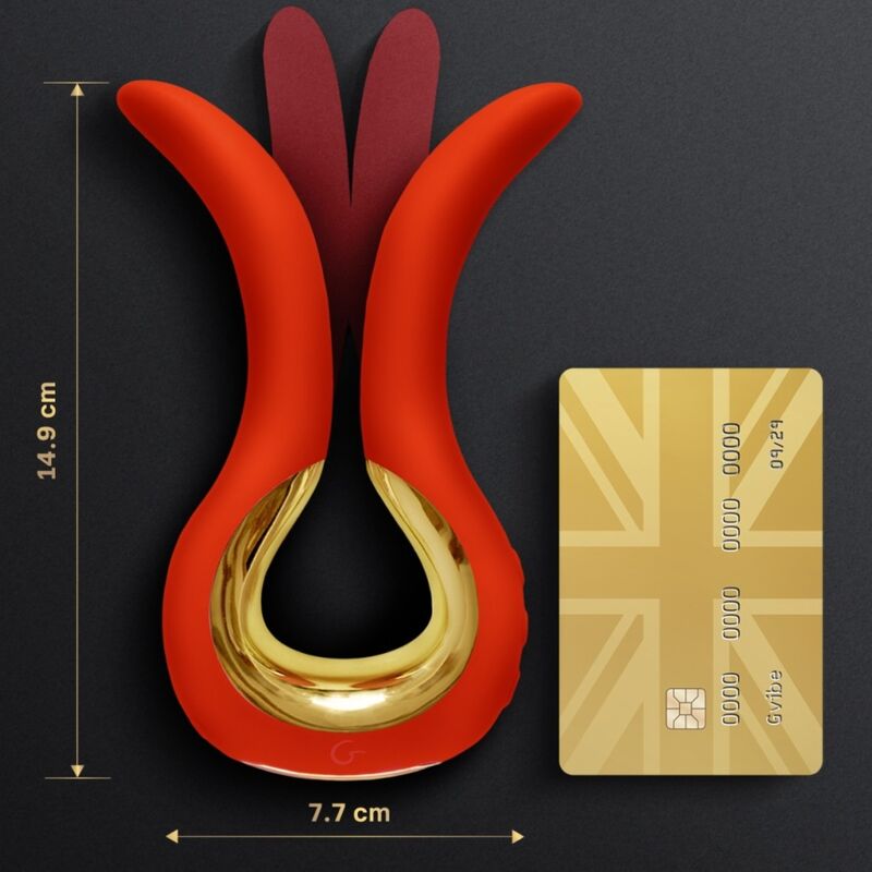 G-VIBE - GVIBE MAXI VIBRATEUR À DEUX EMBOUTS FLEXIBLES CORAIL G-VIBE