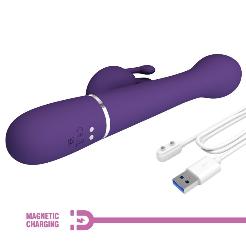 PRETTY LOVE - DEJON VIBRATEUR RABBIT 3 EN 1 MULTIFONCTION VIOLET PRETTY LOVE FLIRTATION