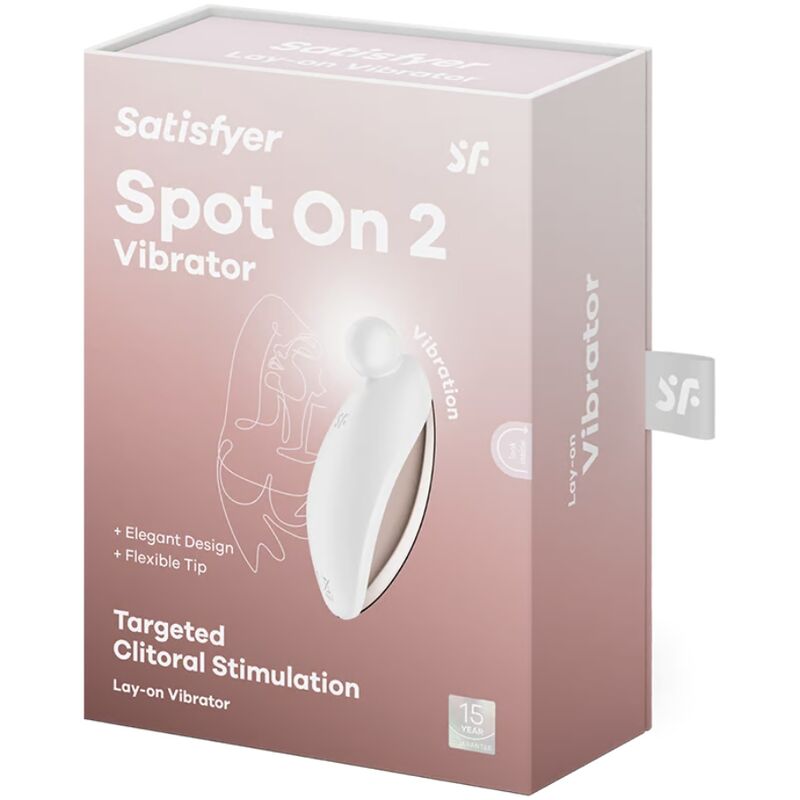 SATISFYER - SPOT ON 2 VIBRATEUR LAY-ON BLANC SATISFYER VIBRATOR
