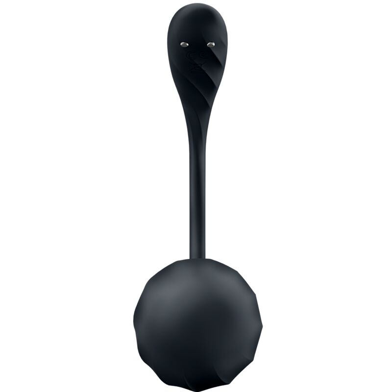 SATISFYER - RIBBED PETAL TÉLÉCOMMANDE DE STIMULATEUR DE POINT G NOIR APPLICATION GRATUITE SATISFYER PARTNER