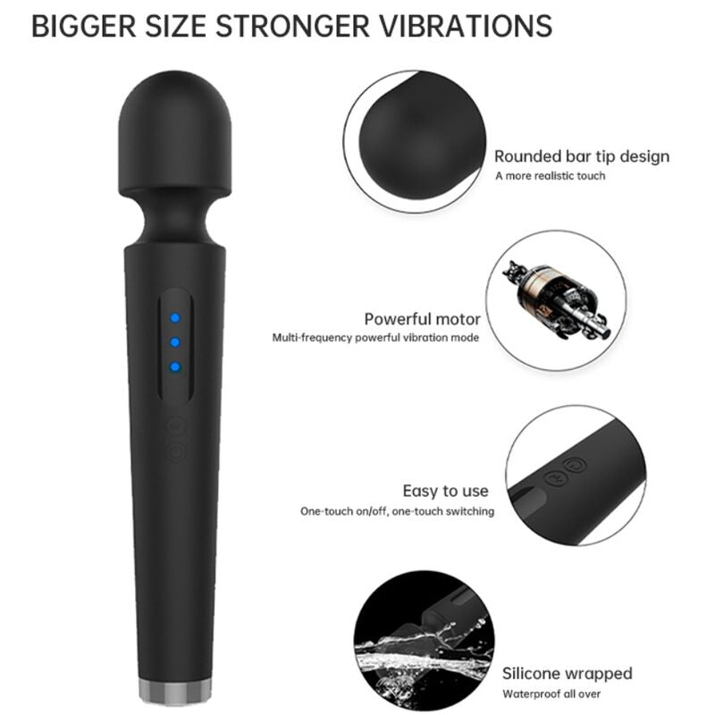 ARMONY - X POWER GRAND MASSAGE & VIBRATEUR 7 VIBRATIONS NOIR ARMONY MASSAGERS