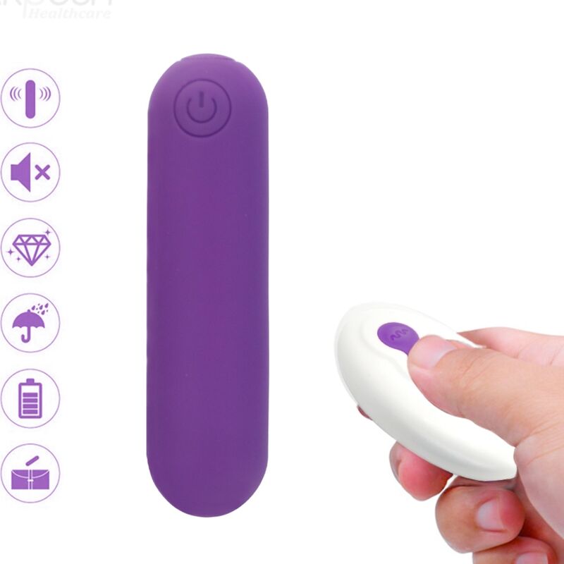 ARMONY - SPLASH JOLINE VIBRATEUR BULLET TÉLÉCOMMANDE EN SILICONE 10 VIBRATIONS 6.5 X 1.5 CM VIOLET ARMONY STIMULATORS