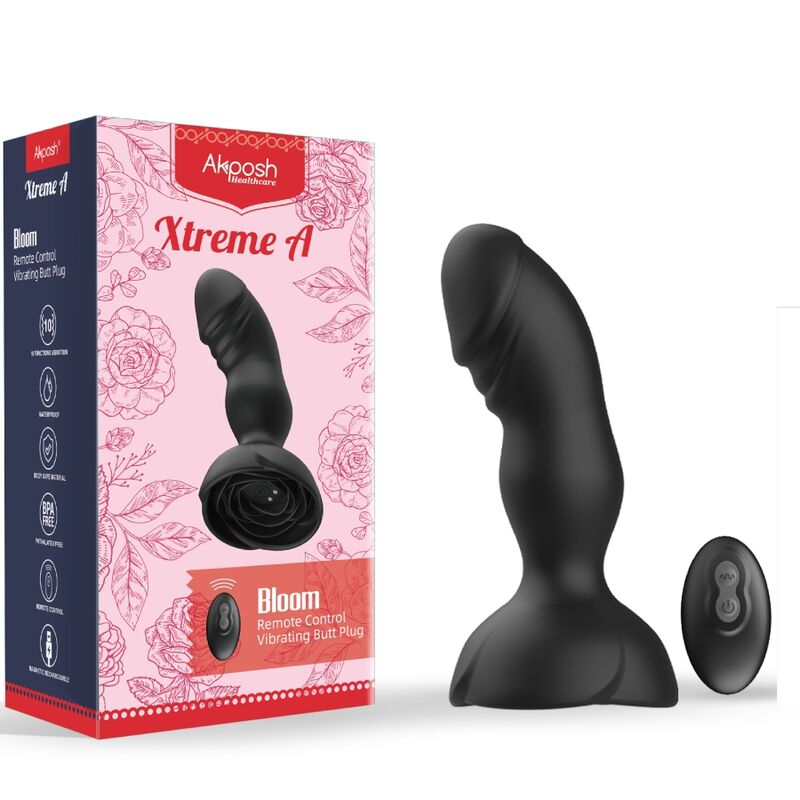 ARMONY - EXTREME A BLOOM VIBRATEUR ROSE ET PLUG ANAL TÉLÉCOMMANDE NOIR ARMONY ANAL