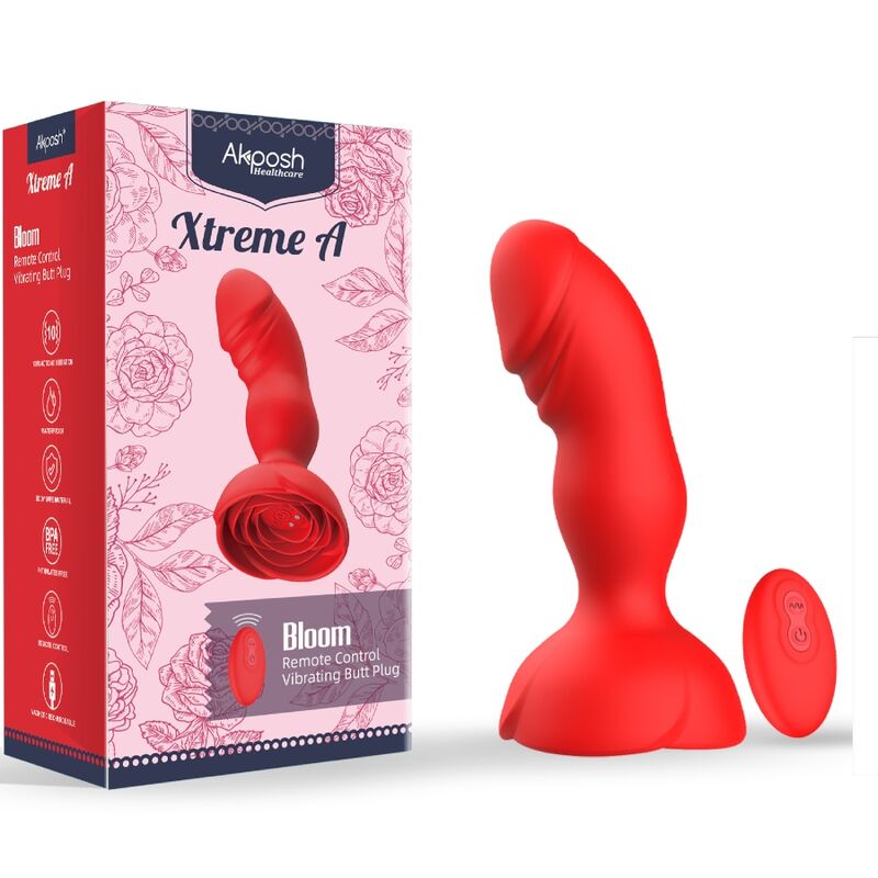 ARMONY - EXTREME A BLOOM VIBRATEUR ROSE ET PLUG ANAL TÉLÉCOMMANDE ROUGE ARMONY ANAL