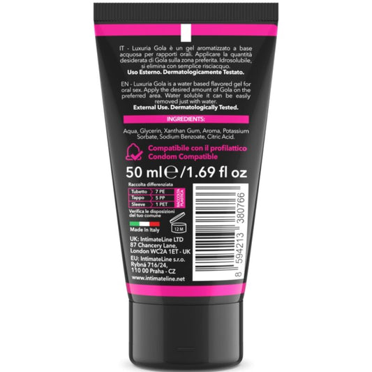 INTIMATELINE LUXURIA - GEL SEXUEL ORAL SAVEUR CERISE 50 ML INTIMATELINE LUXURIA