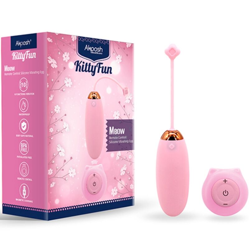 ARMONY - KITTY FUN EGG VIBRATEUR TÉLÉCOMMANDE 10 VIBRATIONS ROSE ARMONY STIMULATORS