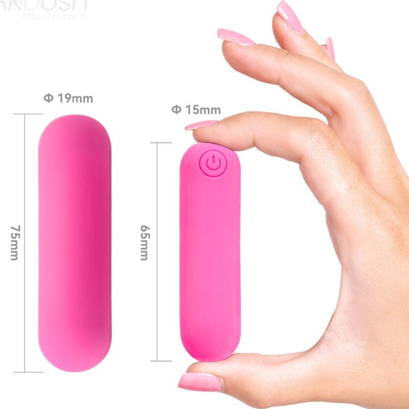ARMONY - SPLASH HAHA VIBRATEUR BULLET SILICONE 10 VIBRATIONS 75 X 19 CM ROSE ARMONY STIMULATORS