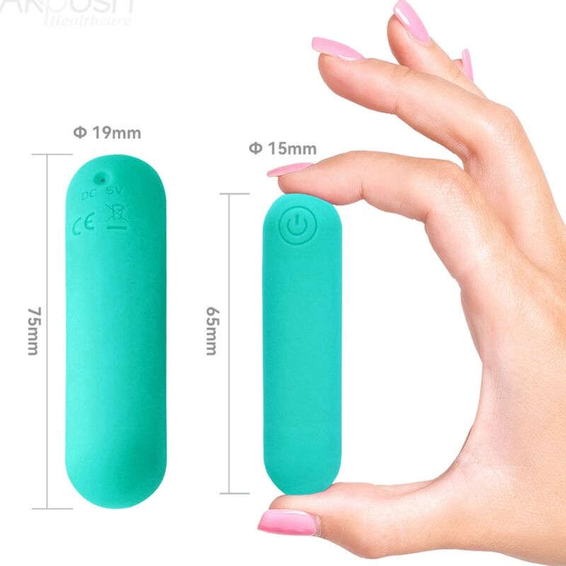 ARMONY - SPLASH HAHA VIBRATEUR BULLET SILICONE 10 VIBRATIONS 75 X 19 CM VERT ARMONY STIMULATORS