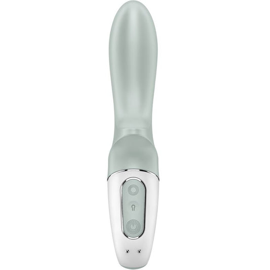 SATISFYER - AIR PUMP BOOTY 3 VIBRATEUR ANAL GONFLABLE GRIS VERT SATISFYER VIBRATOR
