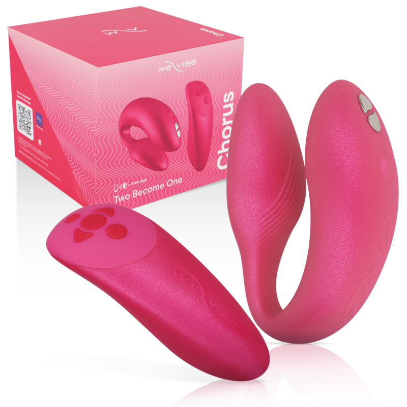 WE-VIBE - VIBRATEUR CHORUS POUR COUPLES AVEC COMMANDE DE SQUEEZE ROSE WE-VIBE