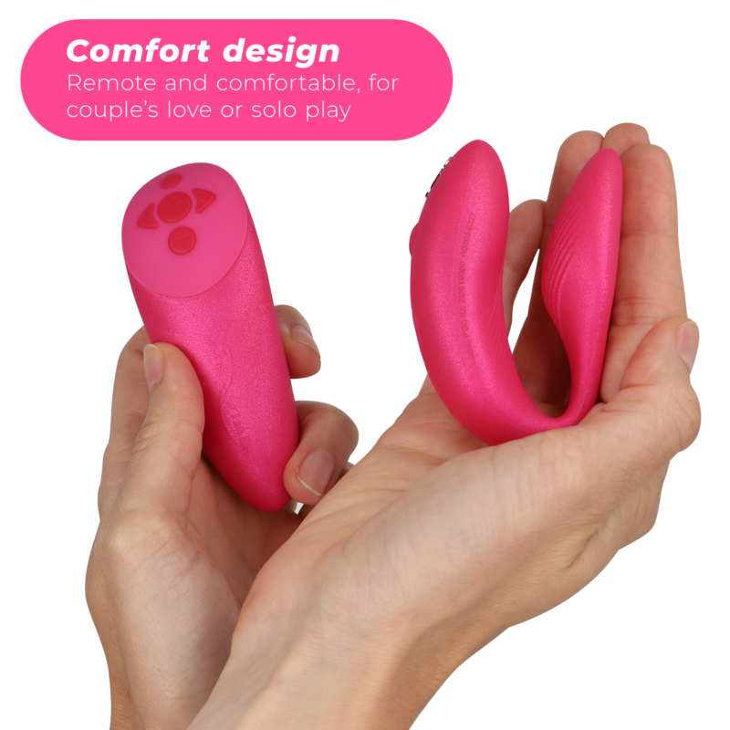 WE-VIBE - VIBRATEUR CHORUS POUR COUPLES AVEC COMMANDE DE SQUEEZE ROSE WE-VIBE