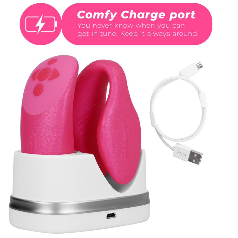 WE-VIBE - VIBRATEUR CHORUS POUR COUPLES AVEC COMMANDE DE SQUEEZE ROSE WE-VIBE