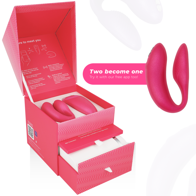 WE-VIBE - VIBRATEUR CHORUS POUR COUPLES AVEC COMMANDE DE SQUEEZE ROSE WE-VIBE