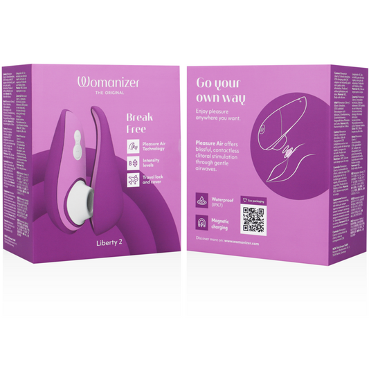 WOMANIZER - LIBERTY 2 STIMULATEUR DE CLITORIS ET ASPIRATION VIOLET WOMANIZER