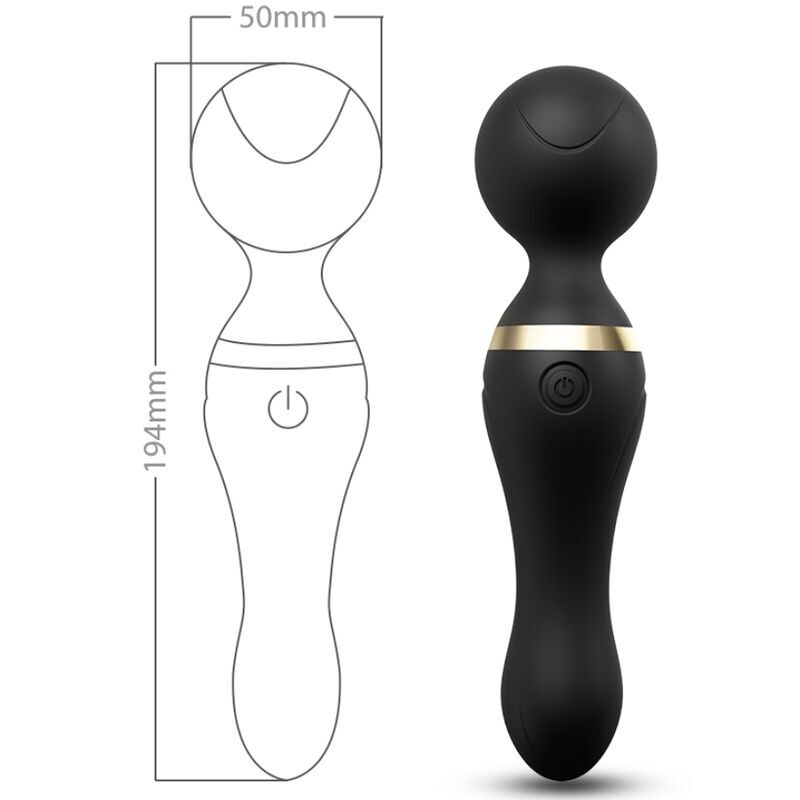 ARMONY - FREEZA MASSAGER & VIBRATEUR TÊTE SUPER FLEXIBLE NOIR ARMONY MASSAGERS