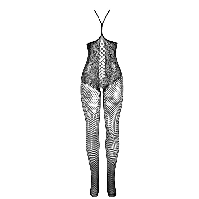 SUBBLIME - 951849 BODYSTOCKING RÉSILLE OUVERT ET COL LICOU NOIR TAILLE UNIQUE SUBBLIME BODYSTOCKINGS