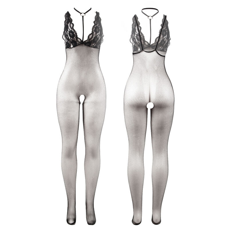 SUBBLIME - 951993 BODYSTOCKING RÉSILLE TRANSPARENTE NOIRE SANS FOURRURE TAILLE UNIQUE SUBBLIME BODYSTOCKINGS